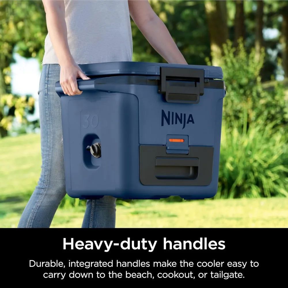 Ninja FrostVault 30qt Hard Cooler with Dry Zone, Integrated Fridge-Temp Dry Storage Drawer, Premium Heavy-Duty Insulated Cool